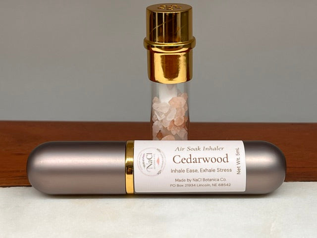 Cedarwood Aromatherapy Salt Inhaler
