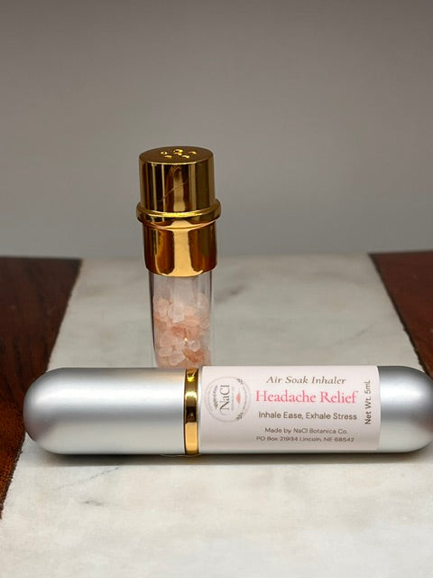 Headache Relief Aromatherapy Salt Inhaler